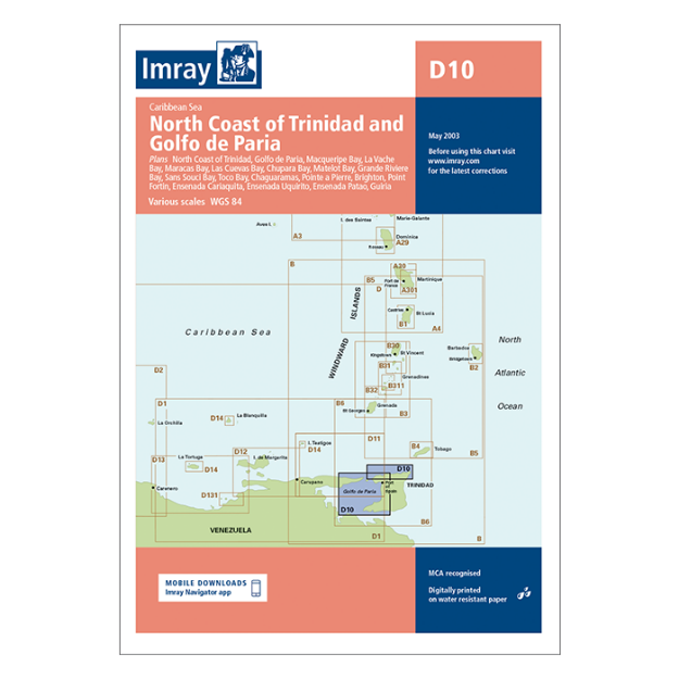 Imray D 10 - Trinidad/Paria